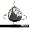 Arcadia Furniture Rocking Egg Chair – Oatmeal and Grey