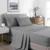 Royal Comfort Bamboo Cooling 2000TC Sheet Set – SINGLE, Mid Grey