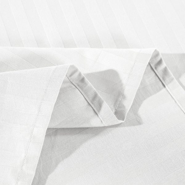 Kensington 1200Tc Cotton Sheet Set In Stripe – KING, White