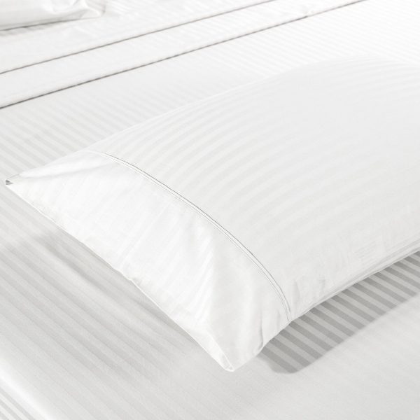 Kensington 1200Tc Cotton Sheet Set In Stripe – KING, White