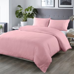 Royal Comfort Blended Bamboo Quilt Cover Sets – KING, Blush