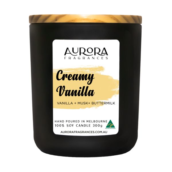 Aurora Soy Candle Australian Made 300g 2 Pack – Creamy Vanilla