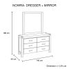 4 Pieces Bedroom Suite in Solid Wood Veneered Acacia Construction Timber Slat Double Size Oak Colour Bed, Bedside Table & Dresser