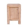 4 Pieces Bedroom Suite in Solid Wood Veneered Acacia Construction Timber Slat Double Size Oak Colour Bed, Bedside Table & Dresser