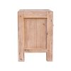 4 Pieces Bedroom Suite in Solid Wood Veneered Acacia Construction Timber Slat King Size Oak Colour Bed, Bedside Table & Tallboy