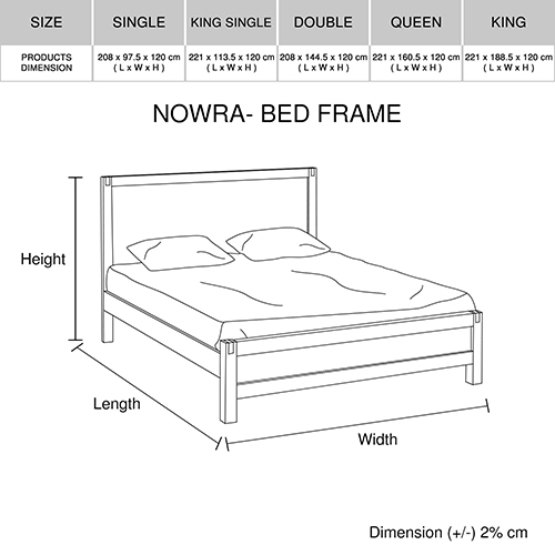 4 Pieces Bedroom Suite in Solid Wood Veneered Acacia Construction Timber Slat Queen Size Chocolate Colour Bed, Bedside Table & Tallboy