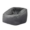 Bean Bag Chair Cover Soft Velevt Home Game Seat Lazy Sofa Cover Large – Dark Grey