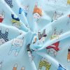 Kids Warm Weighted Blanket Lap Pad Cartoon Print Cover Study At Home – Blue
