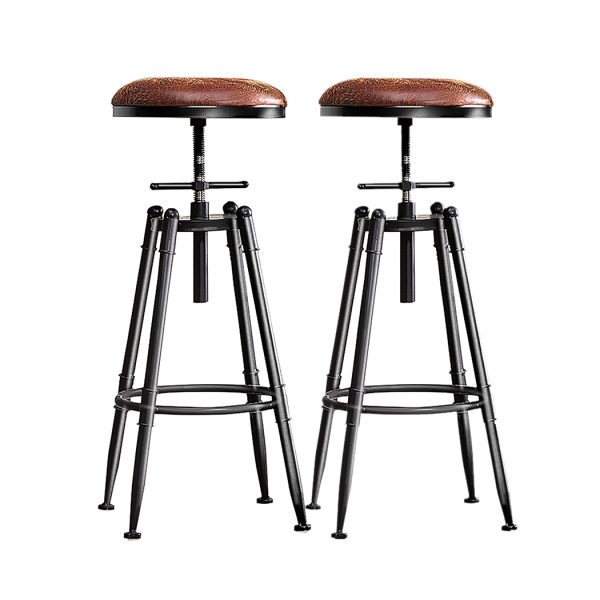 Rustic Industrial Bar Stool Kitchen Stool Barstool Swivel Dining Chair