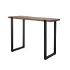 High Bar Table Industrial Pub Table Solid Wood Kitchen Cafe Office Desk