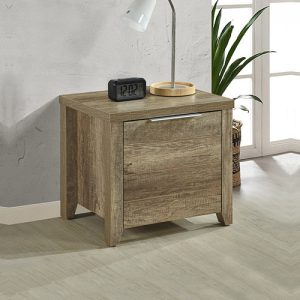 Rochester Bedside Table 2 drawers Storage Table Night Stand MDF – Oak