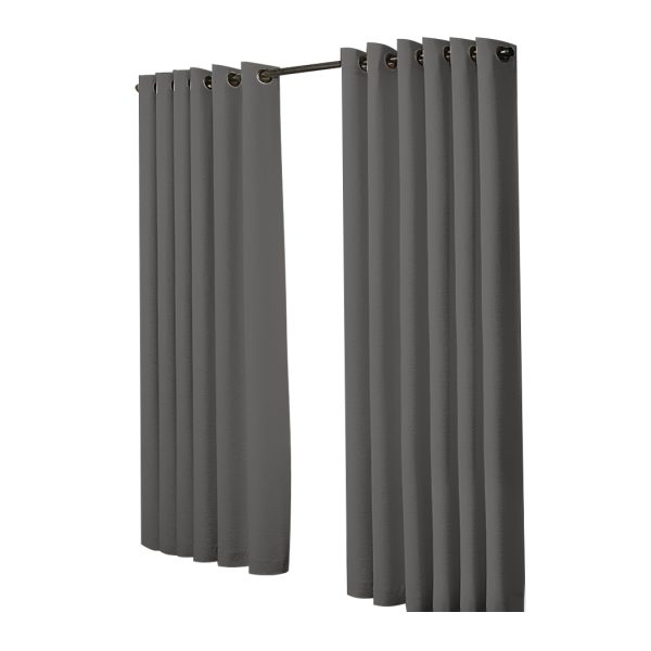 2x Blockout Curtains Panels 3 Layers Eyelet Room Darkening