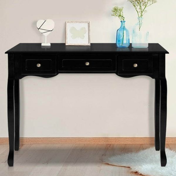 Hall Console Table Hallway Side Dressing Entry Wooden French Drawer