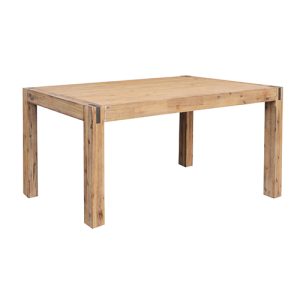 Dining Table Solid Acacia Wooden Base in Oak Colour – 180 x 90 x 76 cm