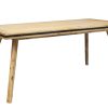 Dining Table 180cm Medium Size Solid Acacia Wooden Frame in Silver Brush Colour