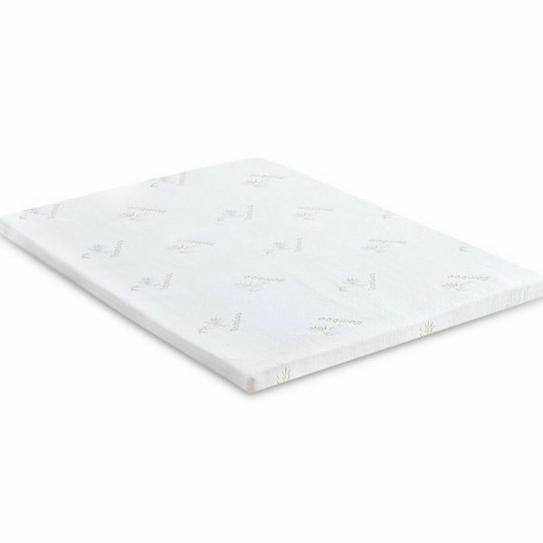 5cm Thickness Cool Gel Memory Foam Mattress Topper Bamboo Fabric – DOUBLE, 5 cm