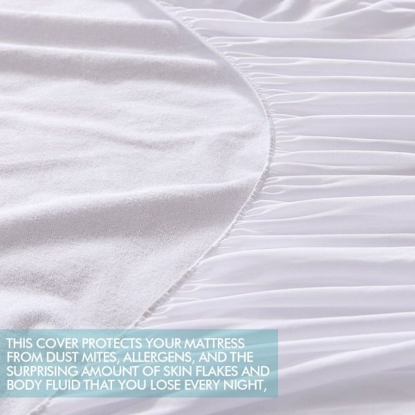 Terry Cotton Fully Fitted Waterproof Mattress Protector – DOUBLE