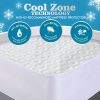 Mattress Protector Topper Polyester Cool Fitted Cover Waterproof – DOUBLE