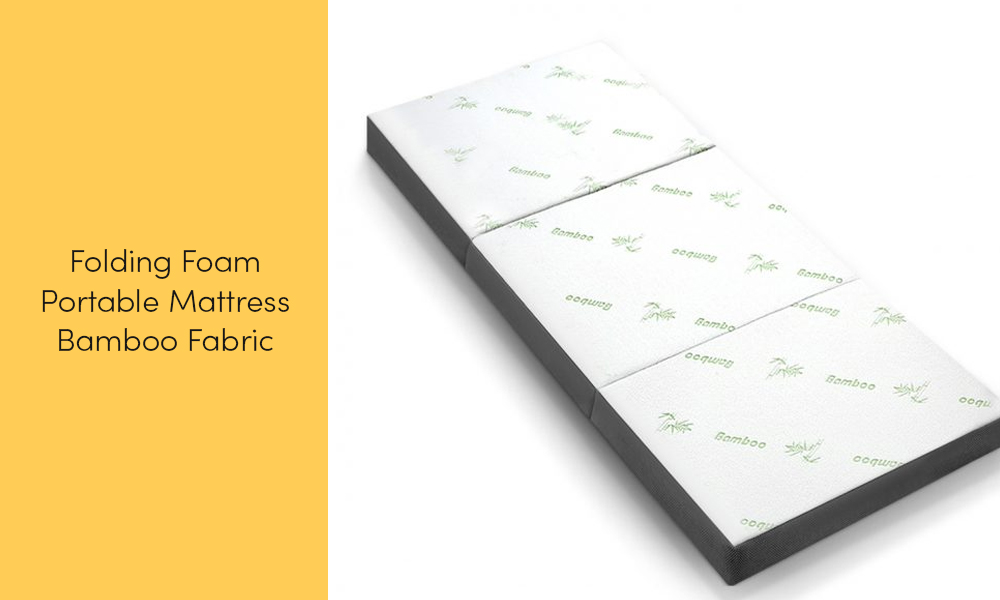foldable mattress with bamboo fabric