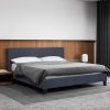 Dublin Luxury Bed with Headboard (Model 2) – DOUBLE, Grey