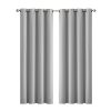 2x Blockout Curtains Panels 3 Layers Eyelet Room Darkening – 240 x 230 cm, Charcoal