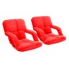 Foldable Lounge Cushion Adjustable Floor Lazy Recliner Chair with Armrest