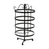 Earring Holder Stand Jewelry Display Hanging Rack Storage Metal Organizer 4 Tier Black