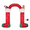 Inflatable Christmas Decor LED Lights Xmas Party – Stocking Arch