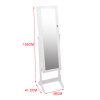 Mirror Jewellery Standing Cabinet Makeup Storage Jewelry Organiser Box