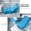 Foldable Lounge Cushion Adjustable Floor Lazy Recliner Chair with Armrest