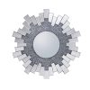 Wall Mirror Sparkling Crush Crystal MDF Silver And Grey