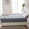 Mattress Topper Bamboo Fibre Luxury Pillowtop Mat Protector Cover – DOUBLE