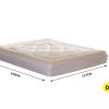 Mattress Topper 100% Wool Underlay Reversible Mat Pad Protector – DOUBLE