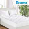 Bamboo Pillowtop Mattress Topper Protector Waterproof Cool Cover – SINGLE