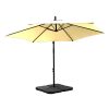 3M Outdoor Umbrella Cantilever Base Stand Cover Garden Patio Beach Umbrellas – Beige