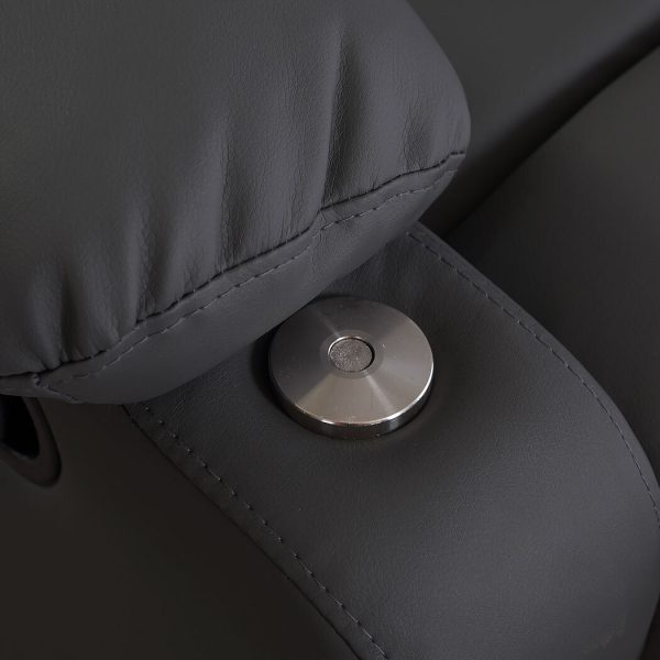 Massage Chair Recliner Chairs Heated Lounge Sofa Armchair 360 Swivel – Black