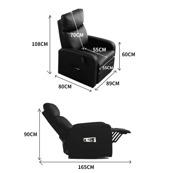 Massage Chair Recliner Chairs Electric Lift Armchair Heated Lounge Sofa