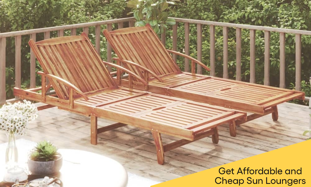 Wooden Sunloungers at cheap price