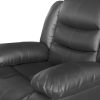 Single Seater Recliner Sofa Chair In Faux Leather Lounge Couch Armchair in Black