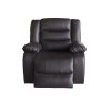 Single Seater Recliner Sofa Chair In Faux Leather Lounge Couch Armchair in Brown