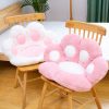 Pink Paw Shape Cushion Warm Lazy Sofa Decorative Pillow Backseat Plush Mat Home Decor