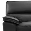 Townsend Lounge Set Luxurious 7 Seater Bonded Leather Corner Sofa Living Room Couch in Black with Chaise