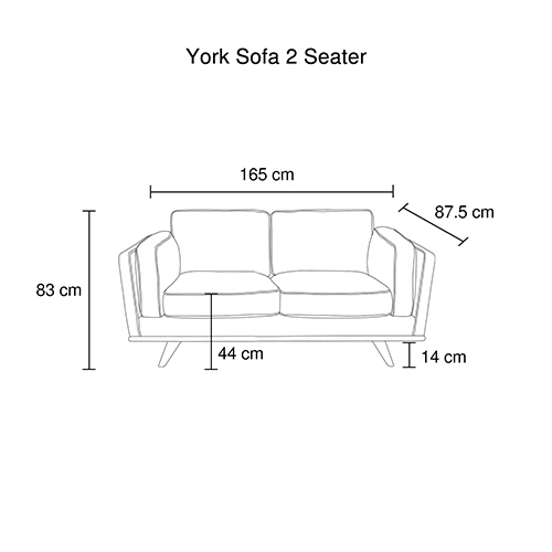 Fairless Sofa Sofa in Soft Blue Velvet Lounge Set for Living Room Couch with Wooden Frame – 2 Seater