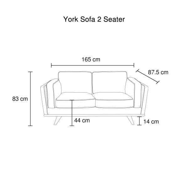 Fairless Sofa Sofa in Soft Blue Velvet Lounge Set for Living Room Couch with Wooden Frame – 2 Seater