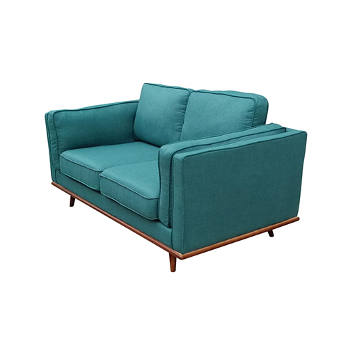 Wibsey Sofa Teal Fabric Lounge Set for Living Room Couch with Wooden Frame