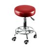 Swivel Salon Bar Stools Hairdressing Stool Barber Chairs Equipment Beauty – Red