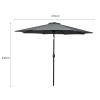 2.7m Outdoor Umbrella Garden Patio Tilt Parasol