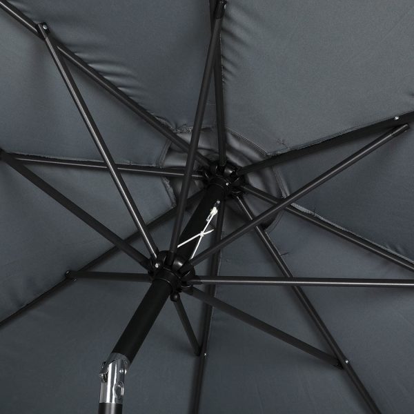 2.7m Outdoor Umbrella Garden Patio Tilt Parasol