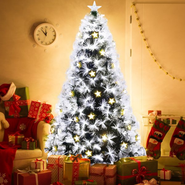 Christmas Tree Xmas Decorations Fibre Optic Multicolour Lights – 1.5 M