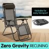 Zero Gravity Reclining Deck Chair – Black